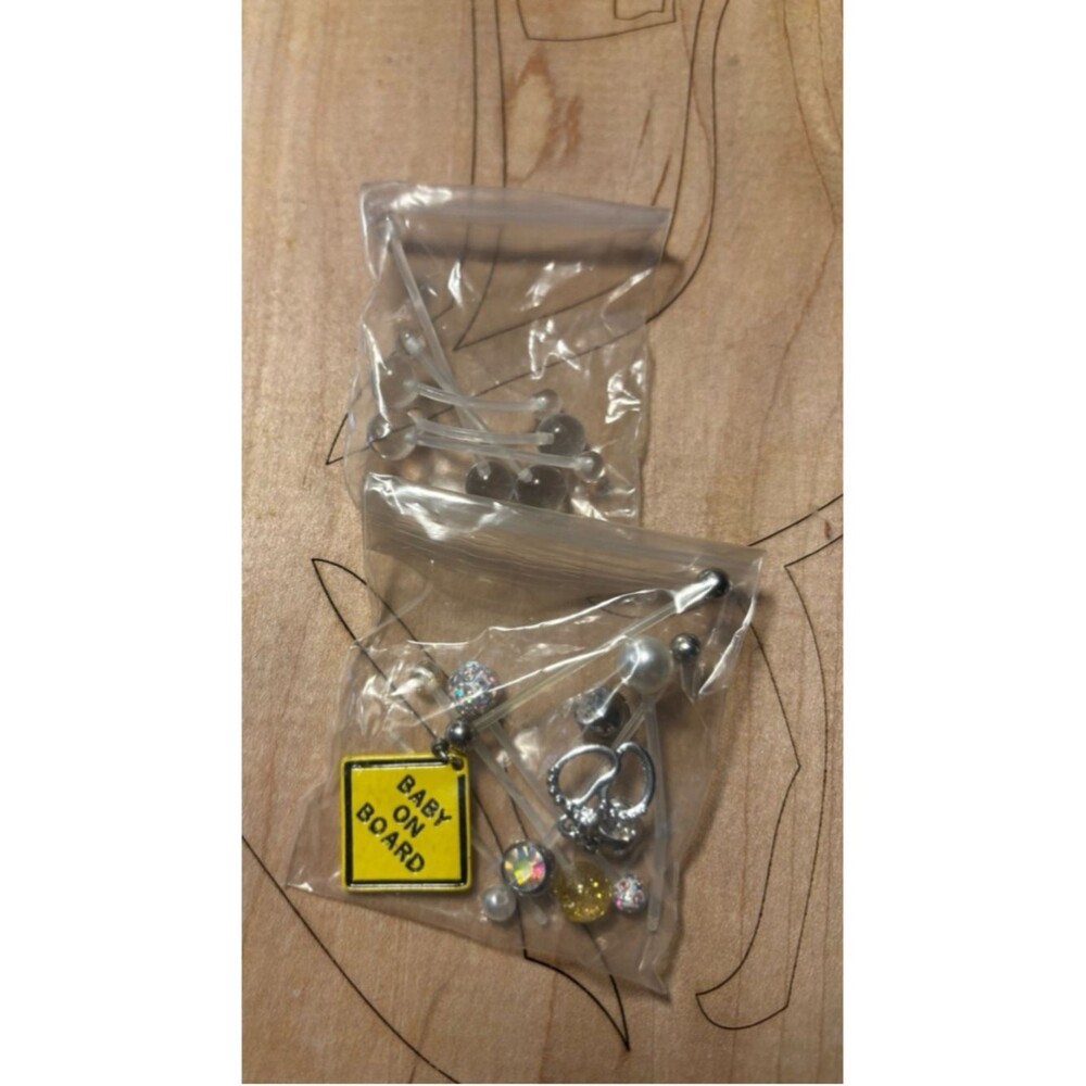 (10) pregnancy belly button rings